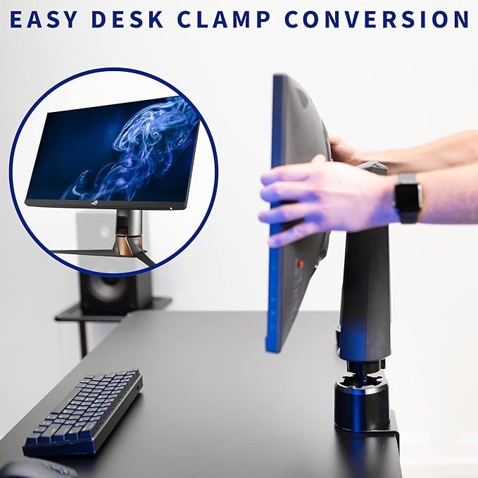 VIVO Desk Clamp Adapter Designed for ASUS ROG Monitors, Supports Most PG and XG Series Models, For Compatible ASUS Monitors Only, C-Clamp Design, Easy Set-Up, MOUNT-ASROG
