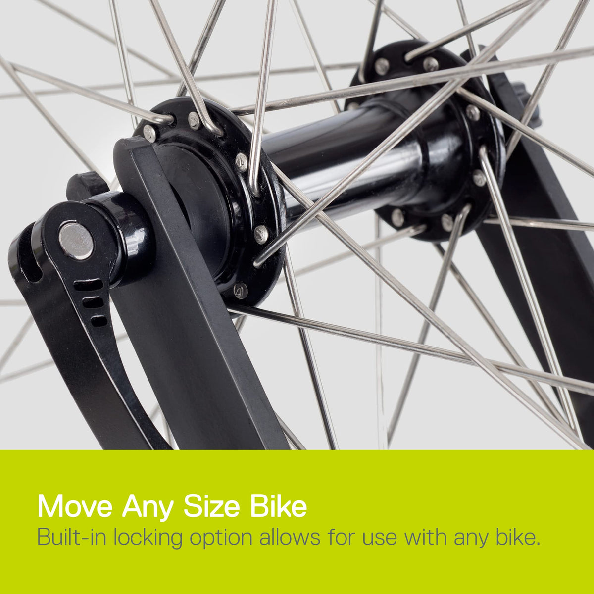 Bike Wheel Hitch by Delta Cycle - Mounts On Any Flat Surface - Aluminum Rack with Built-in Locking Option for Holding The Front Wheel - Safe & Secure Transport for Any Bicycle