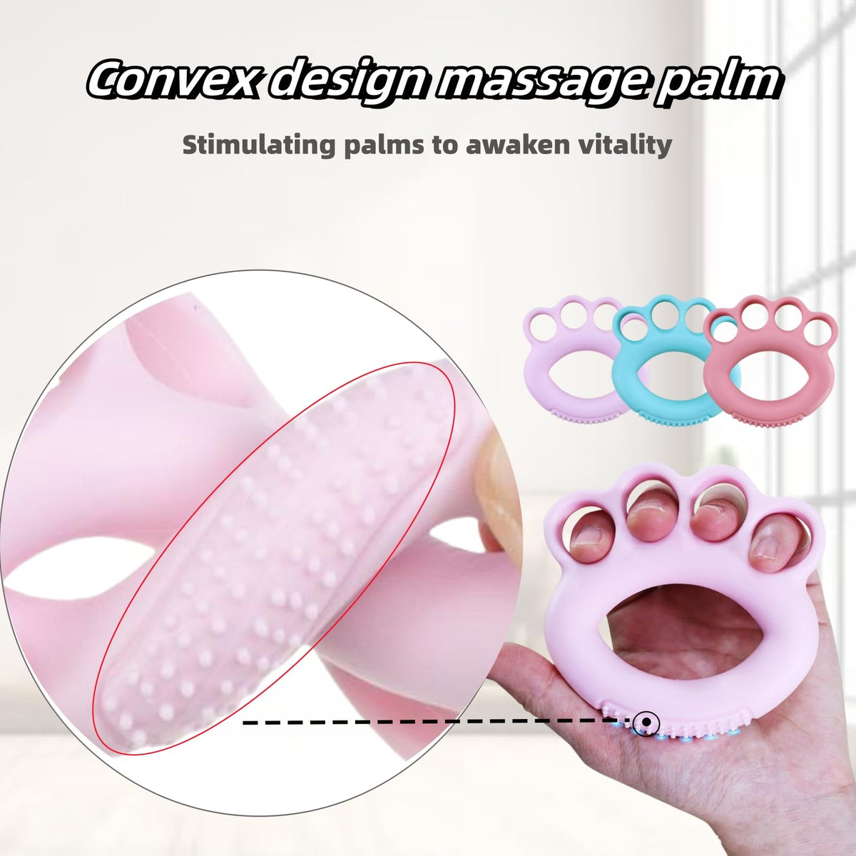 DEEYOTA Finger Exerciser & Hand Strengthener Rehab,Hand Exercisers for Therapy,Hand Exerciser,Grip Exerciser Hand Strengthener（4 Pcs）