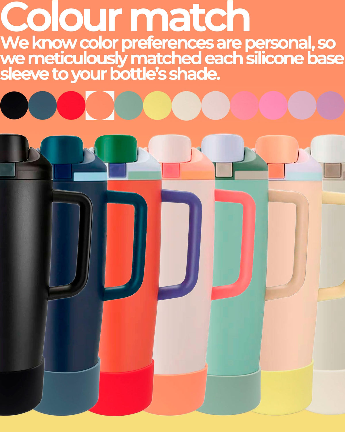 Kaitiaki Silicone Boot for Owala 30oz & 40oz FreeSip Sway Bottles & Tumblers - Non-Slip, Scratch-Resistant, Stability Enhancer, Available in 12 Colors (Lavender Mist)
