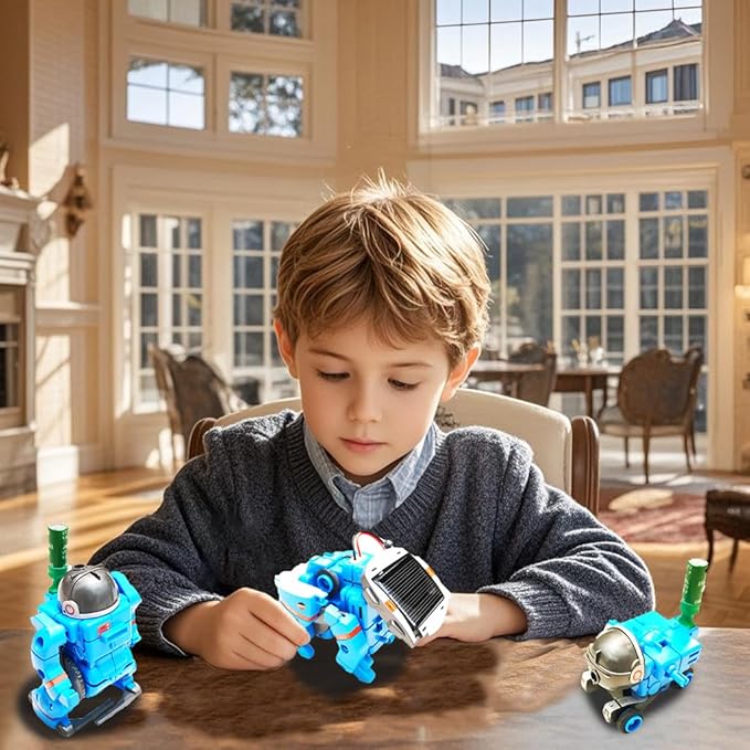 STEM Projects for Kids Ages 8-12, Science Kits, Solar Space Toys Gifts for 8-14 Year Old Teen Boys Girls, 120Pcs Building Experiments Robots for Teenage Ages 9 10 11 12.