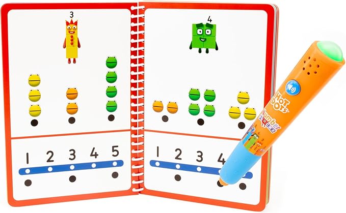 Educational Insights Hot Dots Numberblocks Workbook Numbers 1-10 with Interactive Pen, 75+ Activities, Gift for Kids Ages 4+