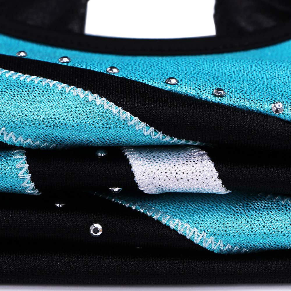 Leotard for Girls Gymnastics Kids Embroidery Tank Biketards with Shorts