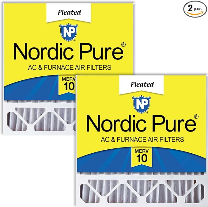 Nordic Pure 20x20x5 Honeywell/Lennox Replacement MERV 10 Air Filters 2 Pack