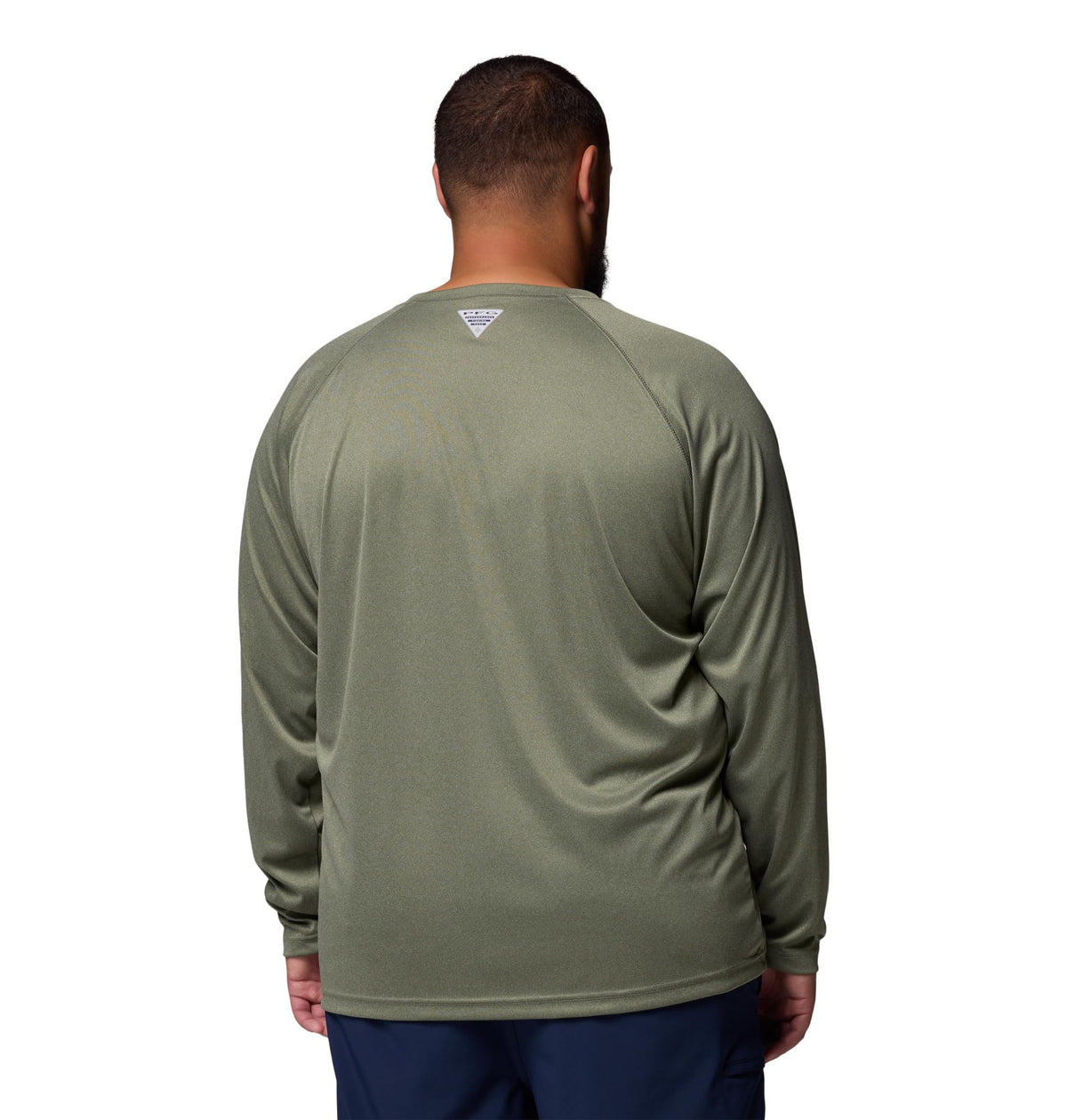 Columbia Men's PFG Terminal Tackle Long Sleeve Fishing Shirt, Cypress Heather/Carbon Logo, Large