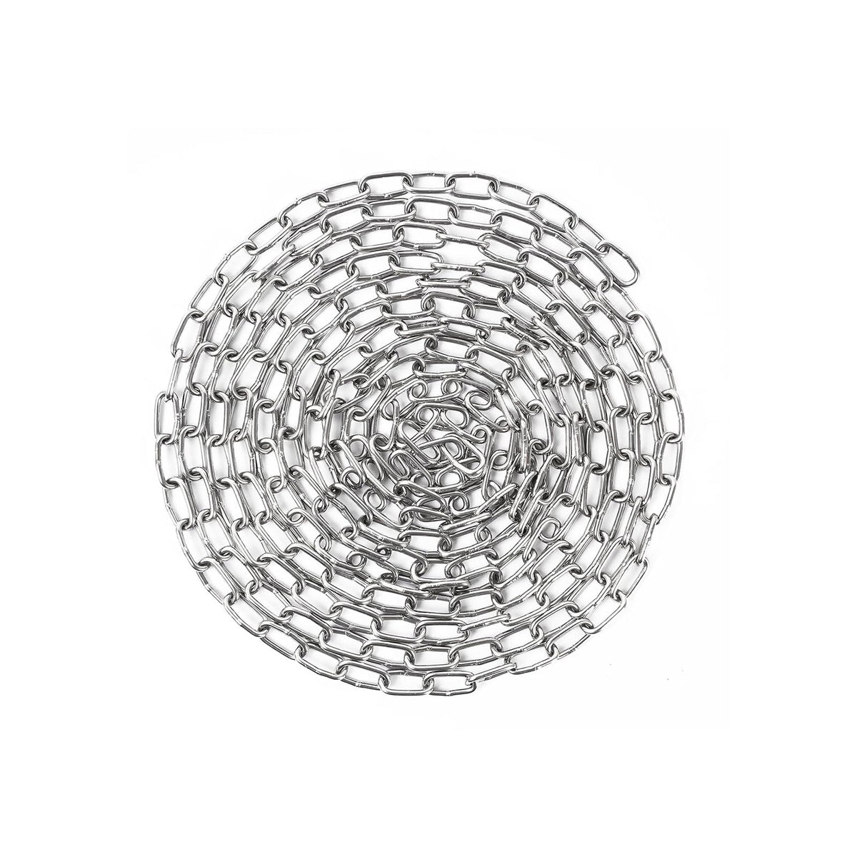 10 Feet SUS304 Stainless Steel Chain, Hanging Chain Link Light Duty Chain, Heavy Duty Hanging Chain for Home Outdoor Camping, Thickness 0.08 inches