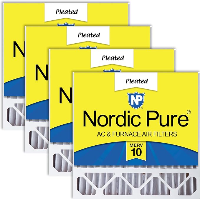 Nordic Pure 20x20x5 Honeywell/Lennox Replacement MERV 10 Air Filters 4 Pack