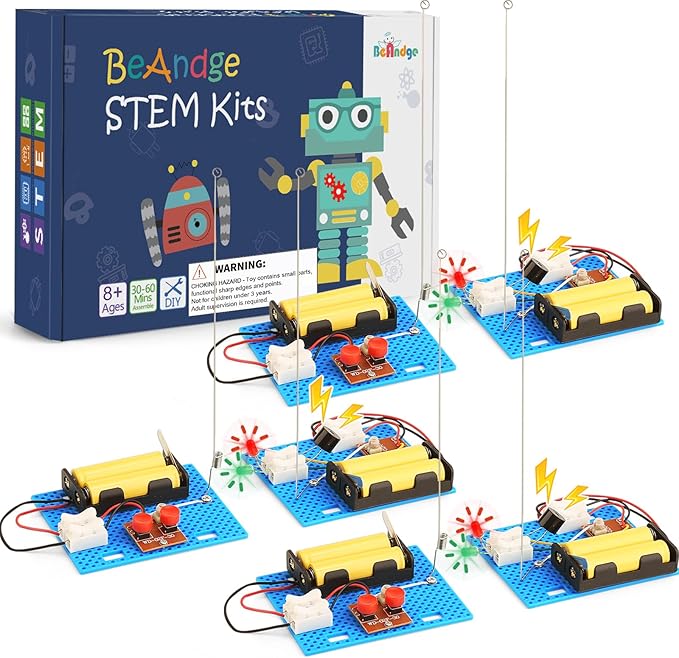 3 Set Telegraph STEM Kits Bulk, Science Kits for Kids Age 8-12, Engineering STEM Building Toys for Boys Ages 8-13, Crafts for Boys Girls 8-10, Build A Coding Robot 10-12