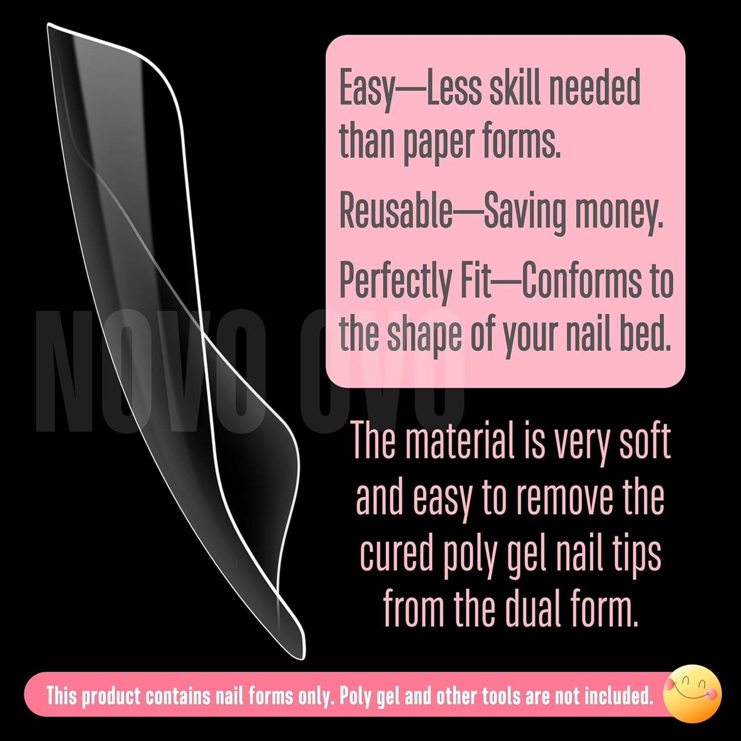 300 Pcs Toe Dual Nail Forms for Poly Gel Toenail Extension, Reusable Full Cover Molds for French Tip Acrylic Toenails, Nail Art Design Molds for Pedicure, for Salon & DIY at Home 15 sizes