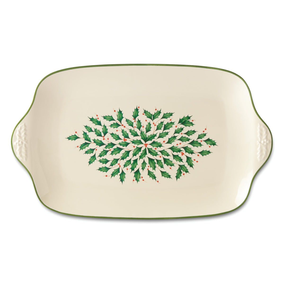Lenox Holiday Porcelain Oblong Christmas Serving Platter