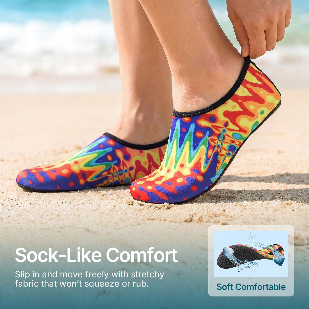 Water Shoes for Women Men Quick-Dry Aqua Socks Swim Beach Outfits Barefoot