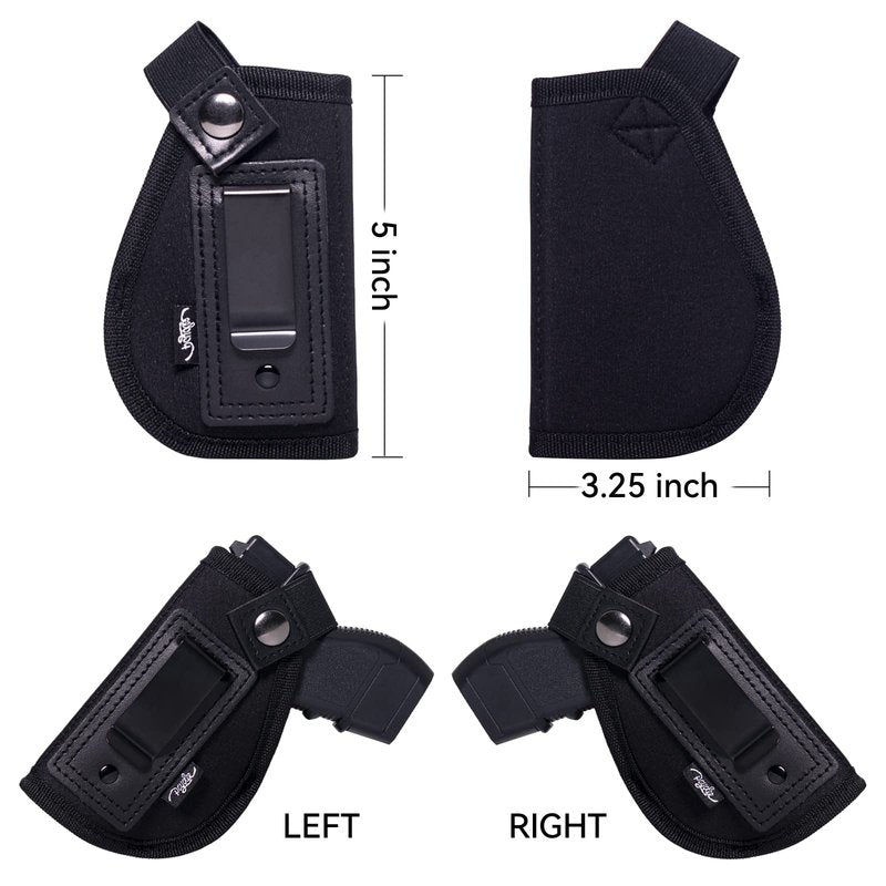 POYOLEE IWB Holsters for Women Concealed Carry Gun Holster Pistols Holster for Micro Sized Handgun Right/Left Handed. (Black, Right-Handed Draw (IWB))