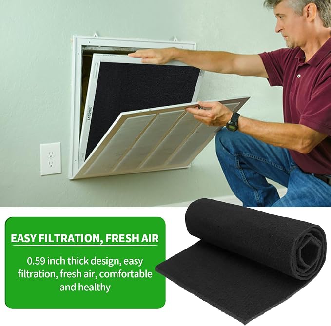 Activated Carbon Filter Carbon Air Pre Charcoal Hepa AC Vent Carbon Fabric Air