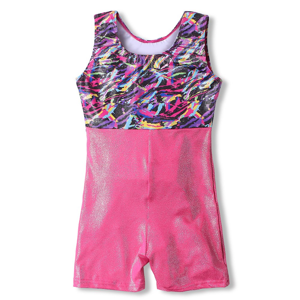 HOZIY Gymnastics Leotards for Big Girls Size 11-12 Years Old Hot Pink Unitards Leotards for Girls Gymnastics Size 12-14