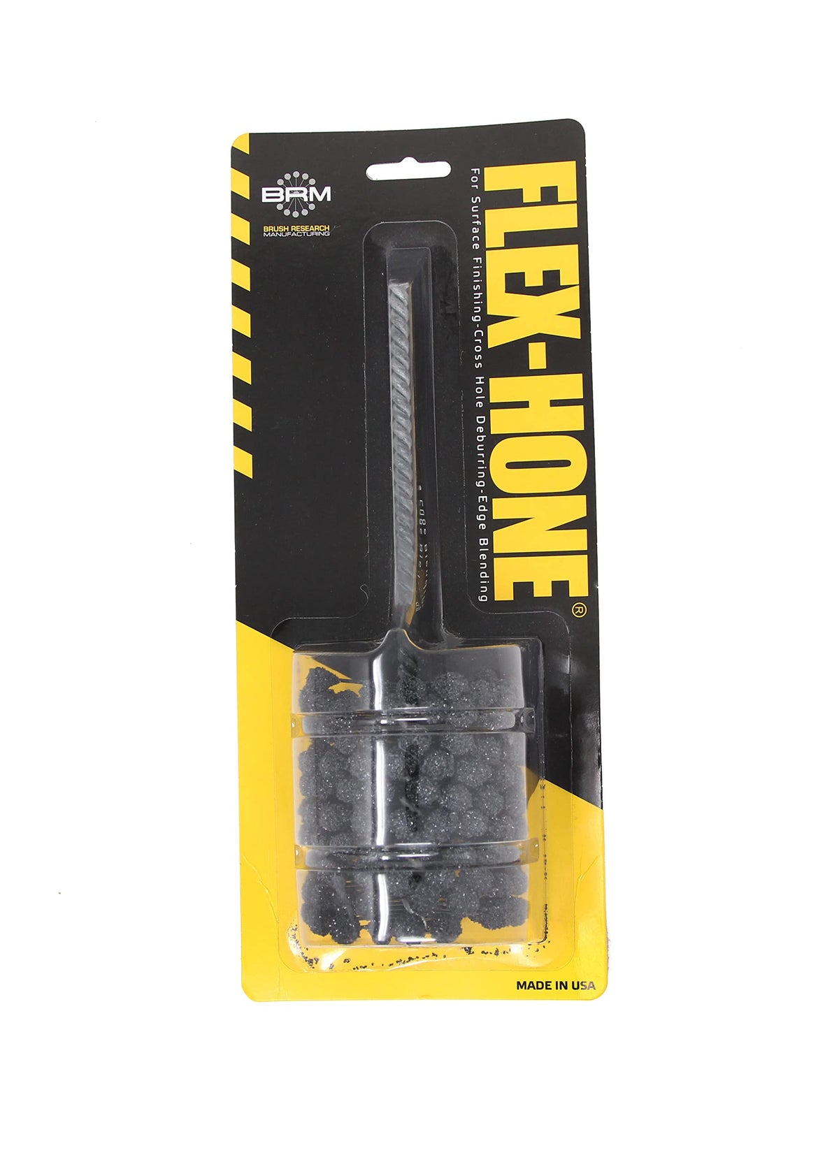 Brush Research BC21212 FLEX-HONE®, 2-1/2" (63.5mm) Diameter, 120 Grit, Silicon Carbide, For Mild Steel, Stainless Steel, Cast Iron and Softer Ferrous Materials