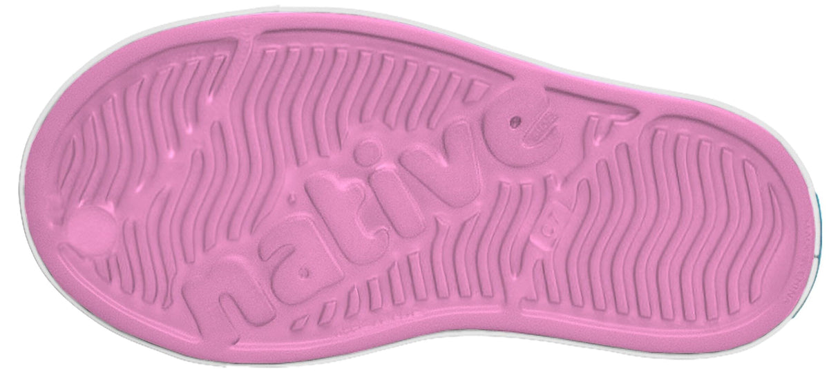 Native Shoes Unisex-Kids Jefferson Sneakers, Malibu Pink/Shell White, 3 Little Kid