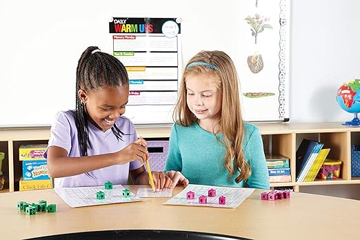 hand2mind Snap Cubes, Math Linking Cubes, Plastic Cubes, Snap Blocks, Color Sorting, Connecting Cubes, Math Manipulatives, Counting Cubes for Kids Math, Math Cubes, Math Counters (Set of 1000)