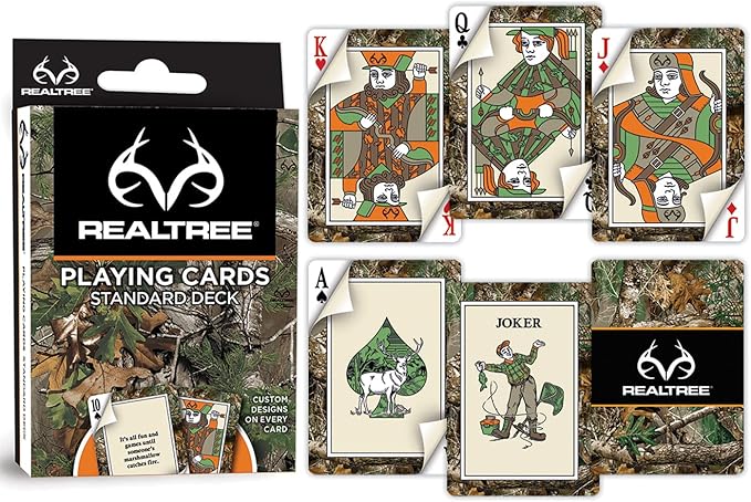 MasterPieces Family Games - Realtree Playing Cards - Officially Licensed Playing Card Deck for Adults, Kids, and Family