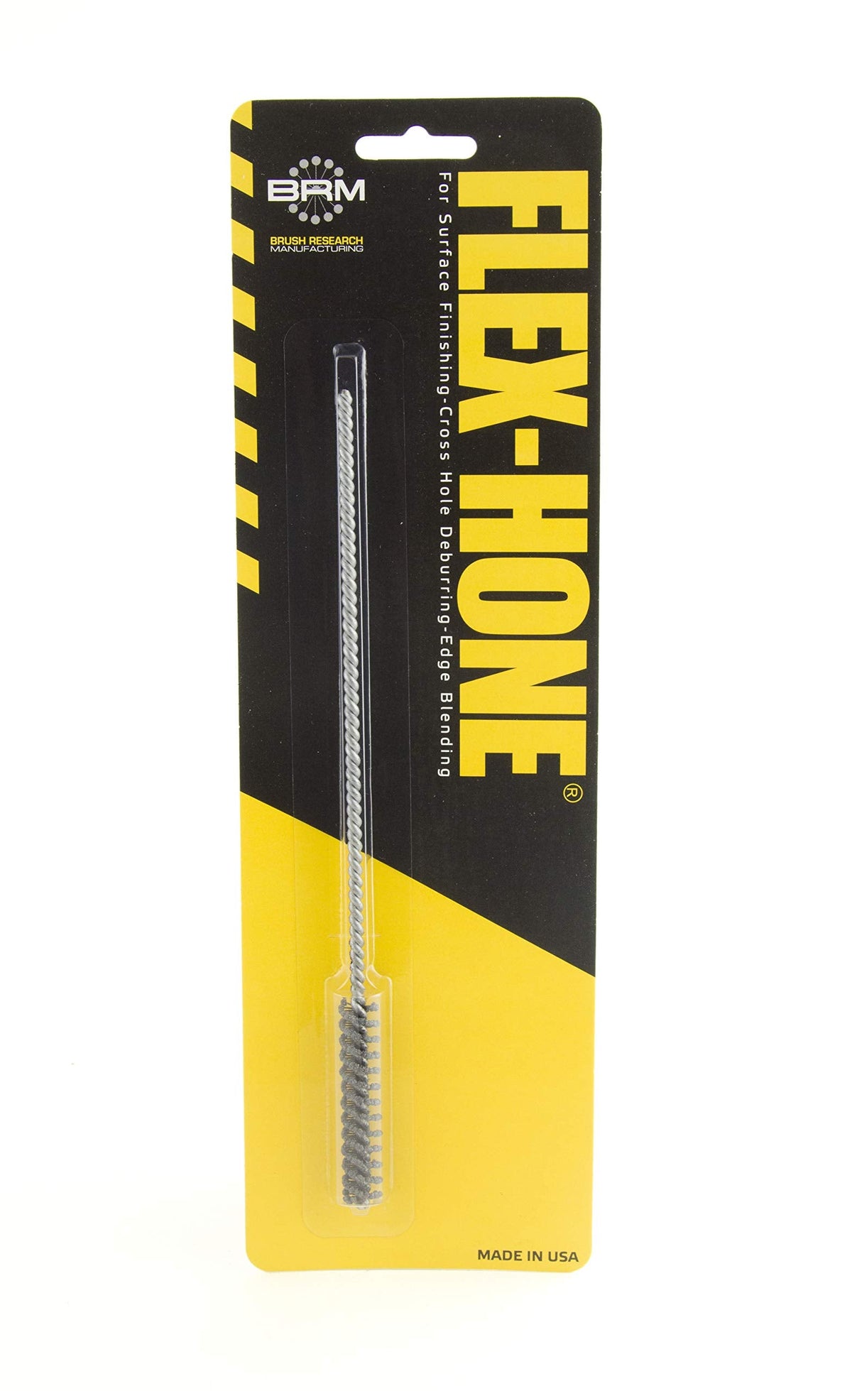 Brush Research BC8M12 FLEX-HONE®, 0.315" (8mm) Diameter, 120 Grit, Silicon Carbide, for Mild Steel, Stainless Steel, Cast Iron and Softer Ferrous Materials