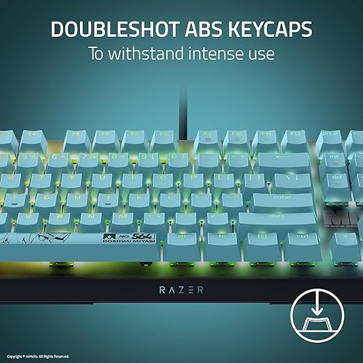 Razer BlackWidow V4 X Mechanical Gaming Keyboard: Green Switches Tactile & Clicky - 6 Macro Keys - Chroma RGB - Doubleshot ABS Keycaps - Sound Dampening & Stabilizers - Zenless Zone Zero Edition