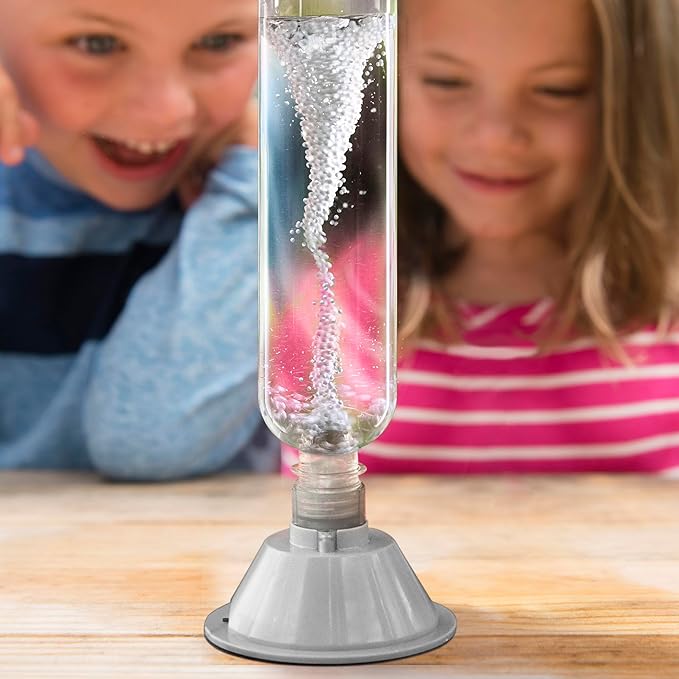 Rhode Island Novelty KidzLabs Thrilling Tornado Maker Kit - Educational Weather Experiment for Kids - Perfect for STEM Classrooms, Science Fairs, and Home Activities
