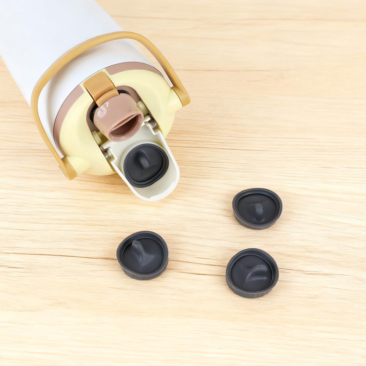 NebkDask 6Pack Replacement Stopper Compatible with Owala FreeSip Sway 30oz 40oz, Leakproof Silicone Stopper and Gasket Rings Set for Owala FreeSip Sway Water Bottles