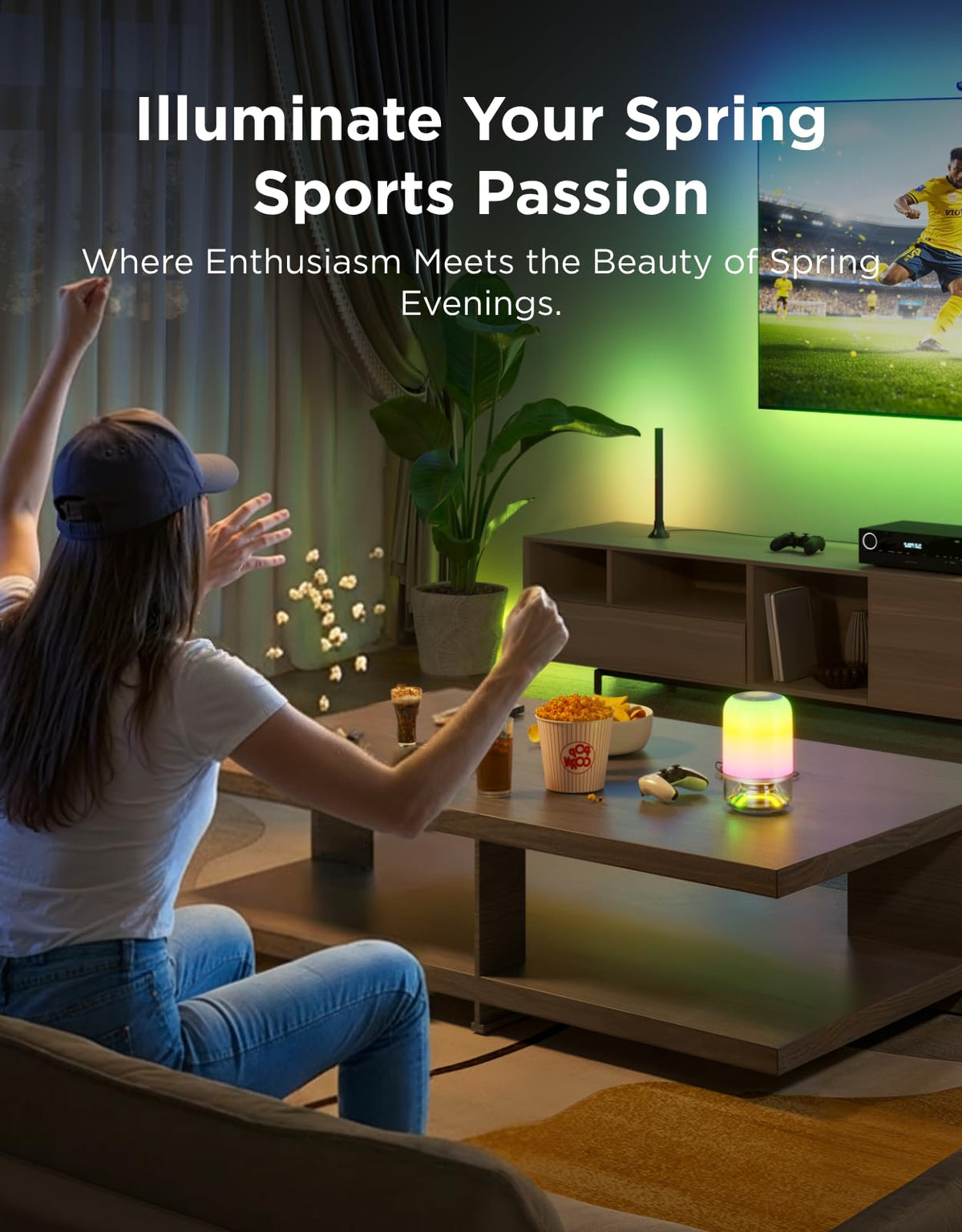 Govee Table Lamp 2 Pro x Sound by JBL, Smart Cordless Table Lamp with Speaker, Music-Light Sync, 16 Music Modes & 100+ Scene Modes, Work with Matter, DIY Customized Rechargeable Desk Lamp for Bedroom