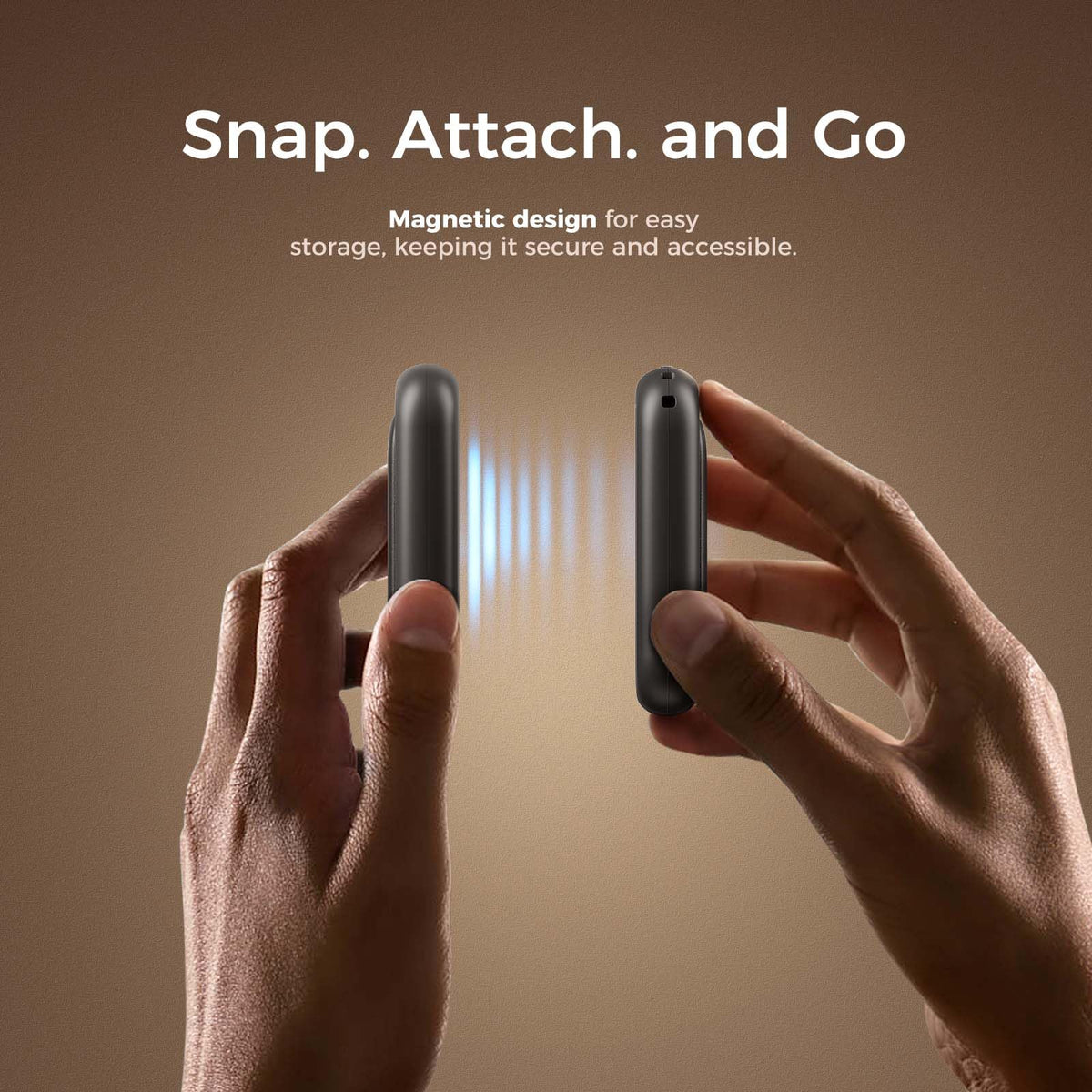OCOOPA Magnetic Rechargeable Hand Warmers 2 Pack, Card-Style Electric AI Hand Warmers 5000mAh, Pocket Portable Hands Heater, UL Certified, for Men Women, Hunting Essentials, UT4 Young