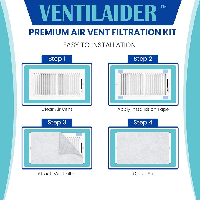 Complete Air Vent Register Filter Set Cut To Fit Any Size 16" x 60" & 50"