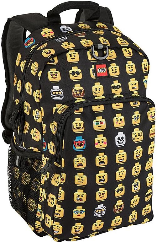 LEGO Heritage Classic Backpack and Lunchbox 2-Piece Combo Set, Matching Back to School Pack and Lunch Kit, Minifigure