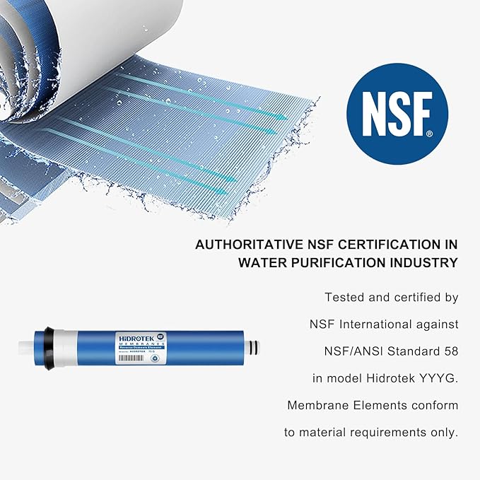 Geekpure 50 GPD Reverse Osmosis RO Membrane Replacement -NSF Certificated