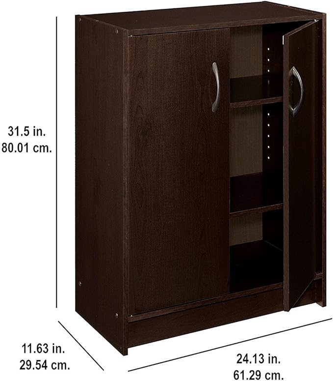 ClosetMaid 8925 Stackable 2-Door Organizer, Espresso