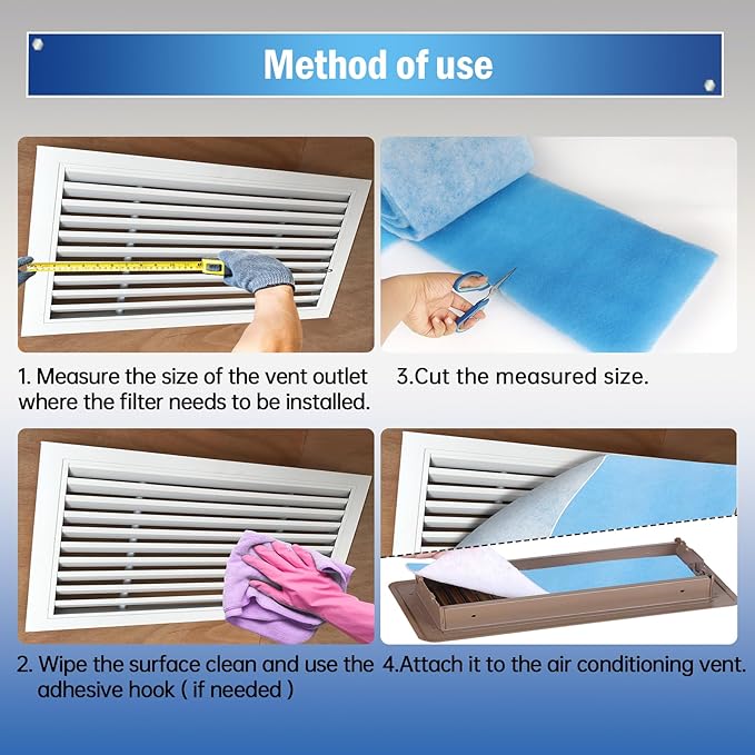 Air Vent Filter, HVAC Vent, Compression Packing