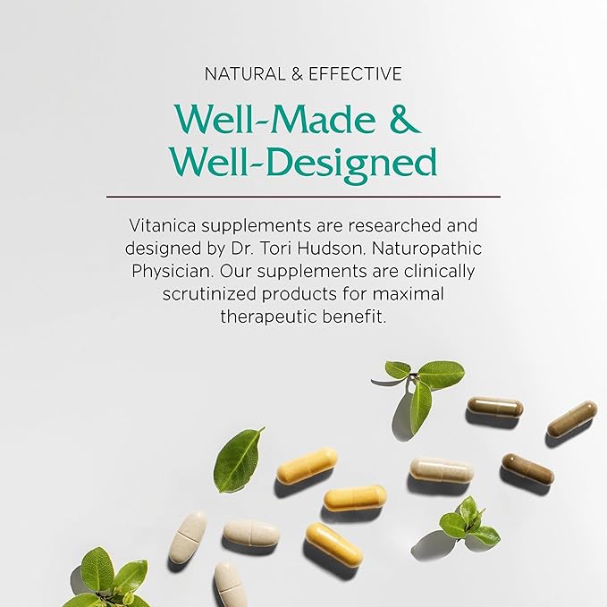 Vitanica - Mid-Life Symmetry, 50-65 High Potency Multivitamin and Mineral, Vegan, 180 Capsules