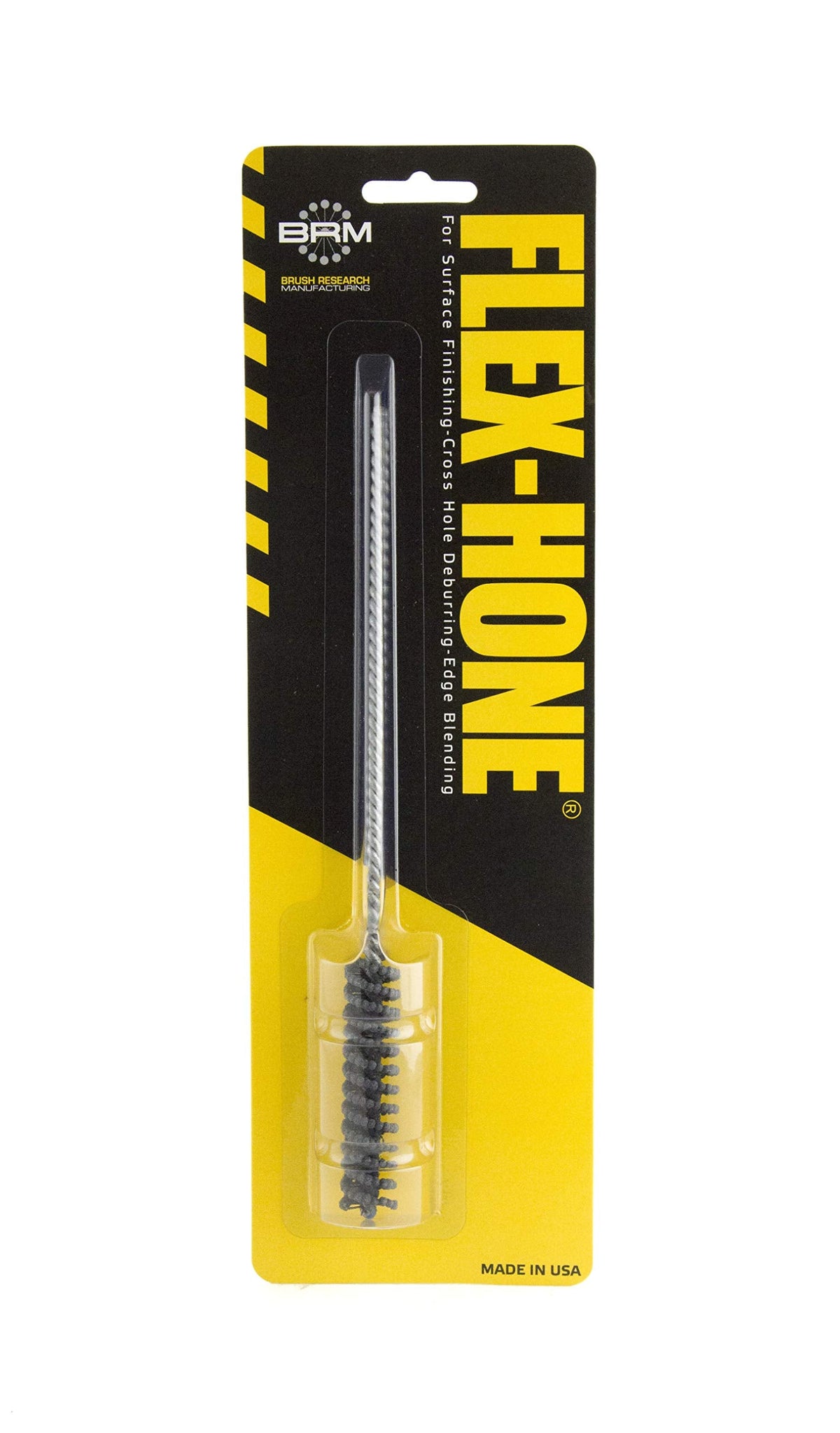 Brush Research BC1212 FLEX-HONE®, 1/2" (12.7mm) Diameter, 120 Grit, Silicon Carbide, For Mild Steel, Stainless Steel, Cast Iron and Softer Ferrous Materials