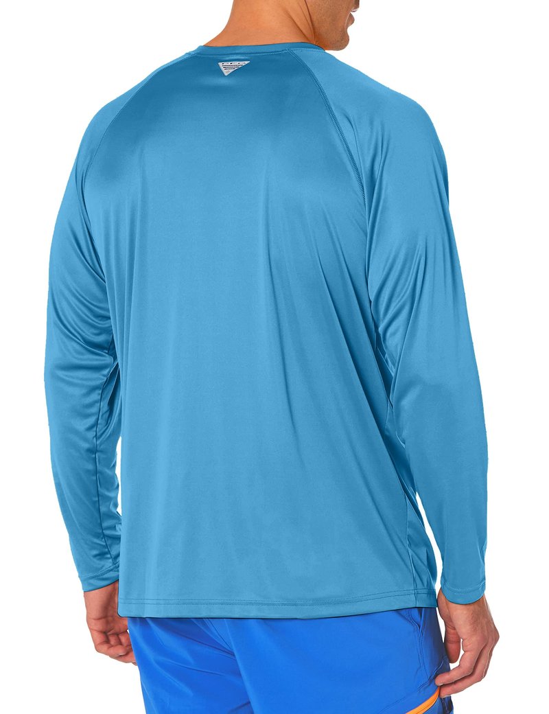 Columbia Men's Big Terminal Tackle Long Sleeve Shirt, Yacht White Logo, 4X/Tall