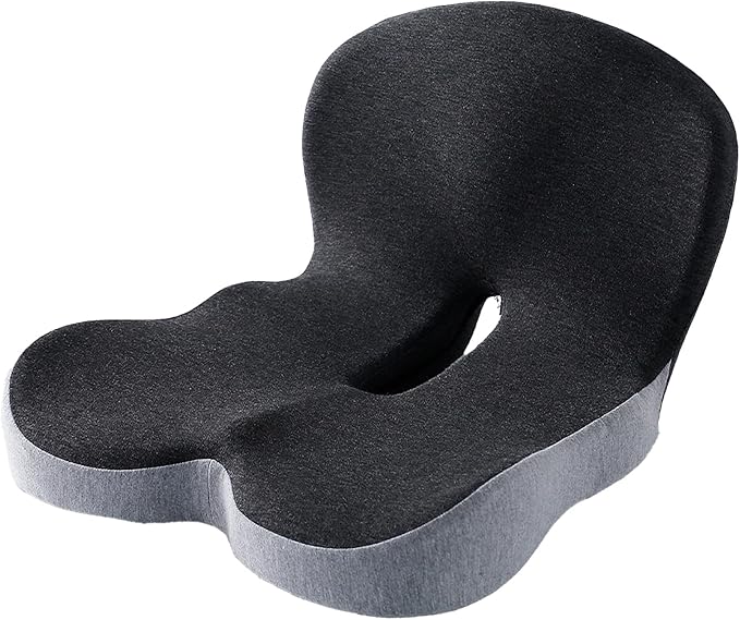 Memory Foam Buttocks Cushion for Office Chair Truck Driver Truck Seat Cushion Ergonomic Driver Seat Cushion with Lumbar Support & Sciatica Back Pain Relief, Car Seat Cushions for Driving