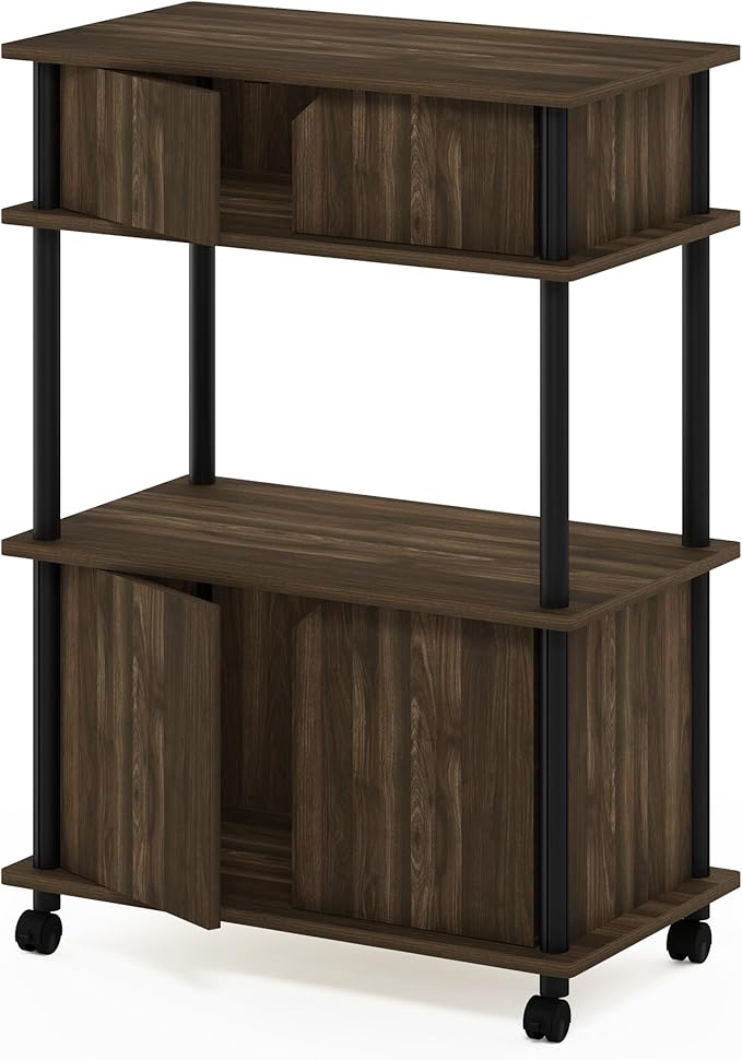 Furinno Turn-N-Tube 3-Tier Toolless Multipurpose Printer Stand Display Storage Shelf