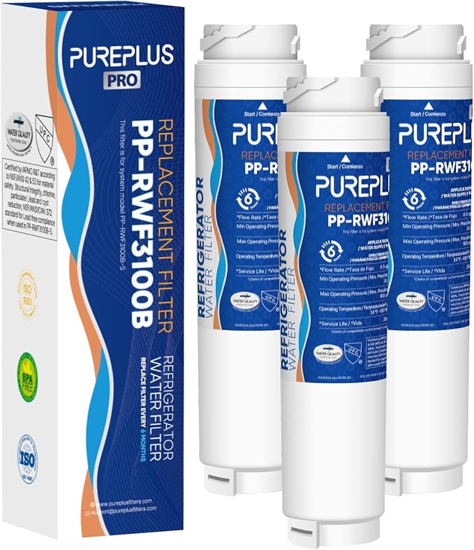 PUREPLUS 9000194412 NSF 53&42 Certified Refrigerator Water Filter Replacement