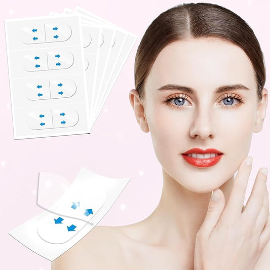 Face Neck Tape Lifting Invisible, Face Lift Tape 152 Pcs, Instant Makeup Facelift Sticker for Loose Skin, V-Edge Facial Tightening Strips forTurkey Neck Sagging Skin, Brows, Jowls, Double Chin