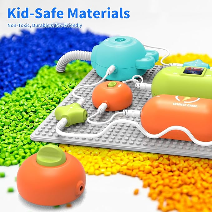 STEM Science Kit for Kids - Electronics Exploration Educational Toy, 31 Circuit Parts & 300+ Projects, No Soldering Needed, Toddler Coding Experiment Gifts for Boys Girls Ages 3-12