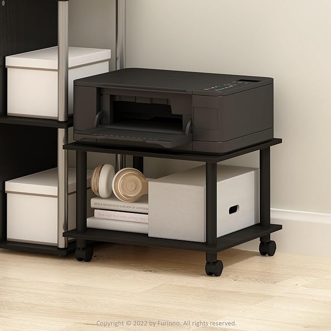 Furinno Turn-N-Tube 3-Tier Toolless Multipurpose Printer Stand Display Storage Shelf