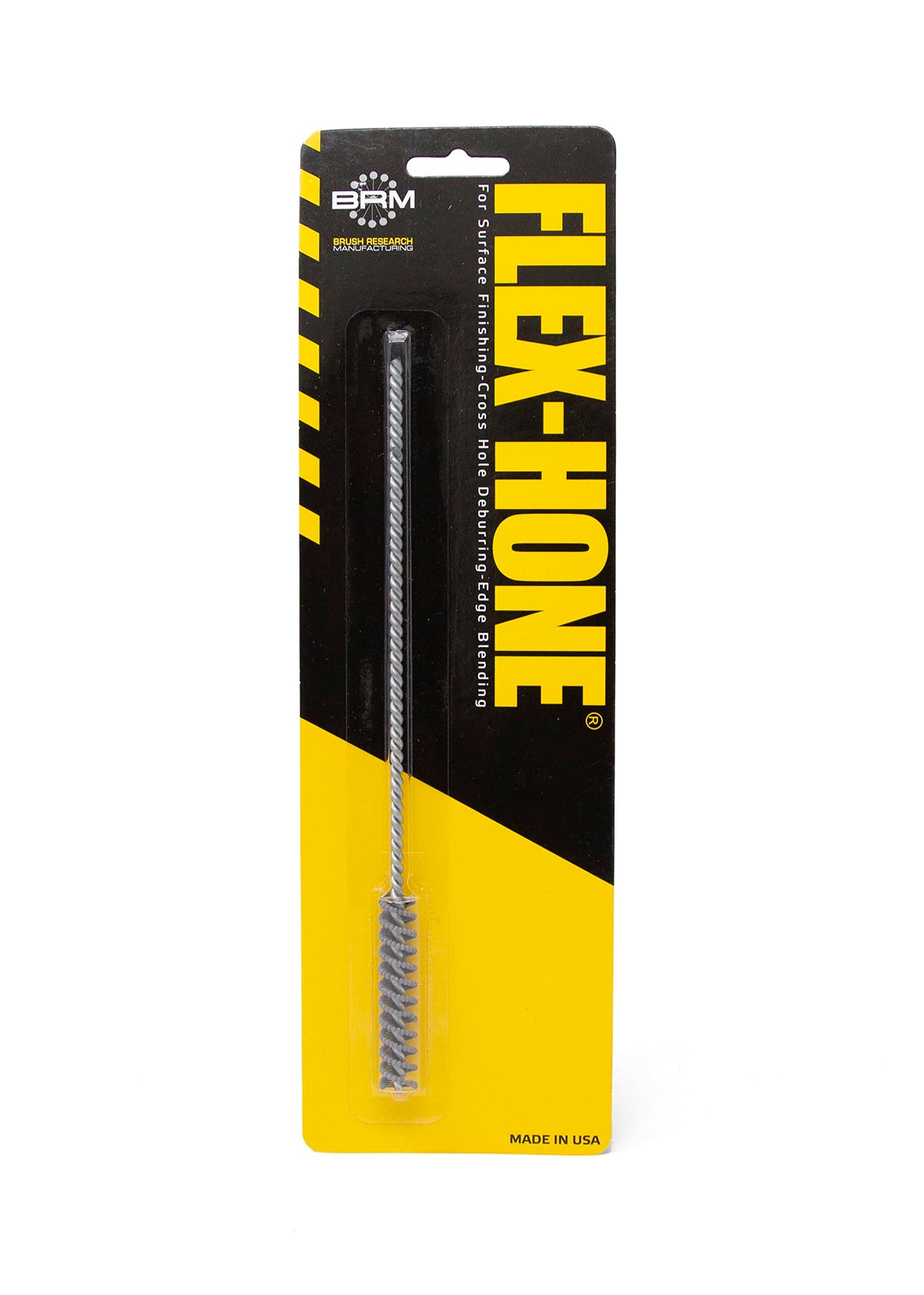 Brush Research BC9M12 FLEX-HONE®, 0.354" (9mm) Diameter, 120 Grit, Silicon Carbide, for Mild Steel, Stainless Steel, Cast Iron and Softer Ferrous Materials