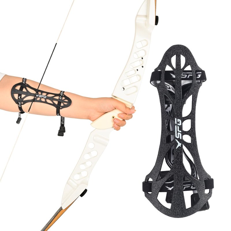 SPG Archery Arm Guard Protector - Adjustable Professional Bow Arm Guards Forearm Protector Armguard for Adults Youth Men Women Competition Shooting Hunting Practice