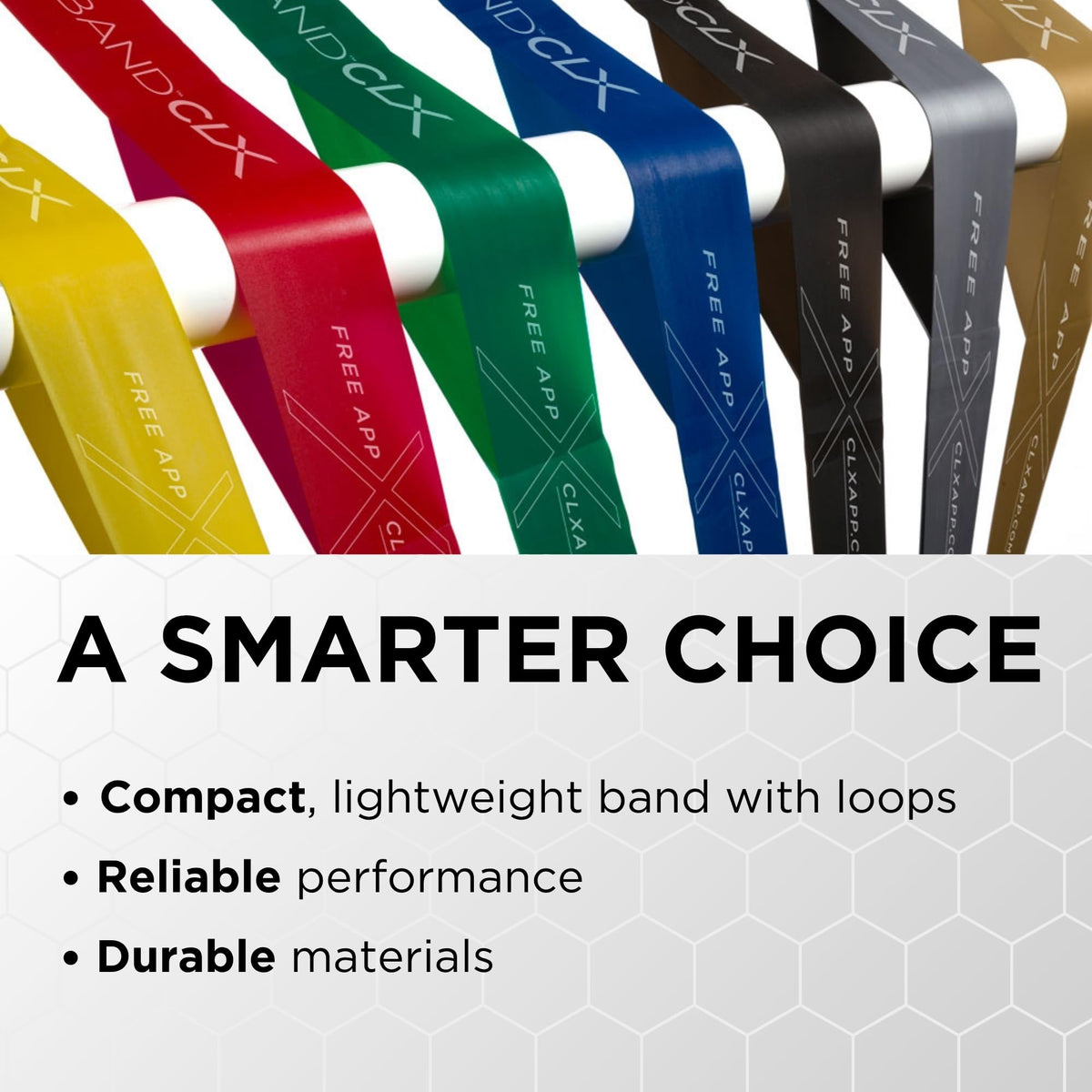 THERABAND CLX Resistance Band with Loops, 5-Foot Band, Red, Medium, Non-Latex, Elastic Band for Exercise, Mobility & Rehab, Stretching, Home Workouts, Color-Coded for Easy Resistance Levels