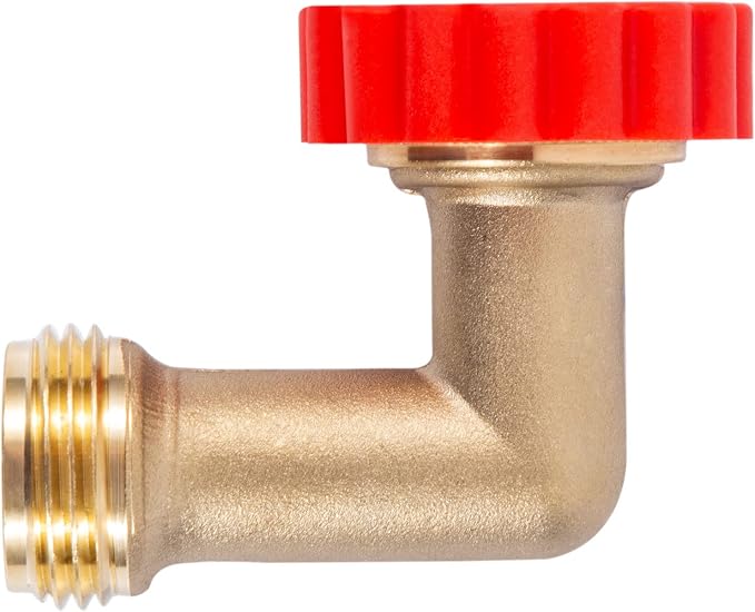 Lead-Free Brass 90 Degree Hose Saver, 90°Hose Elbow Fitting Quick Swivel