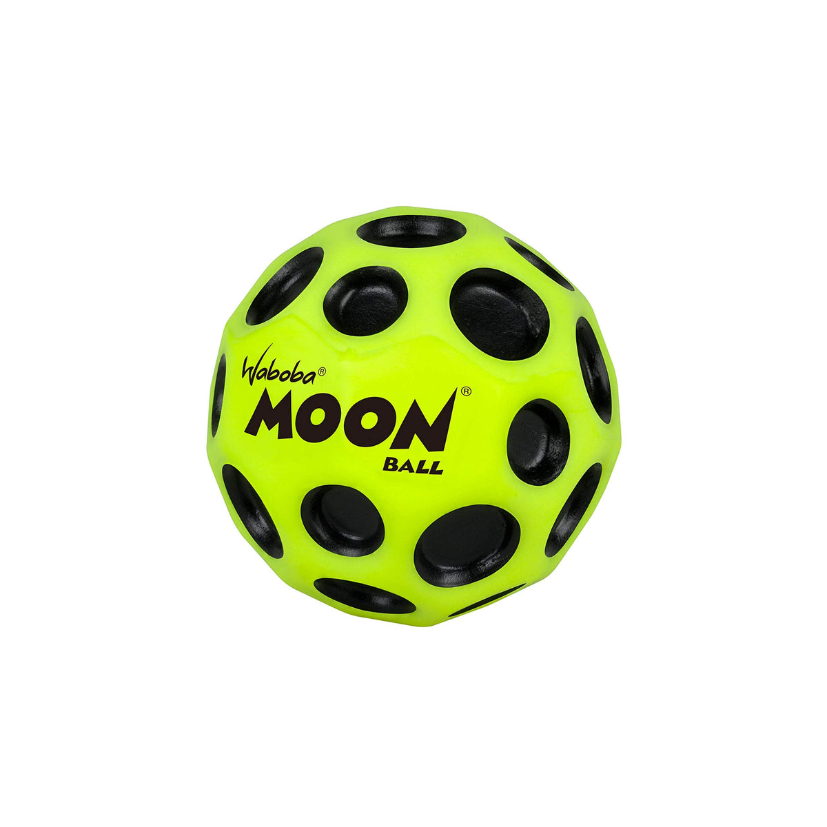 Waboba The Original Moon Ball - Hyper Bouncy Ball – Makes Pop Sound When Bounced - All Ages Extreme Bounce & Fun - Perfect for Active Play & Indoor or Outdoor Games - Yellow