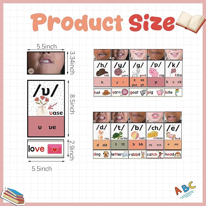 220 Pcs Sound Wall Classroom Phonics Kit Science of Reading Manipulatives Posters for Kindergarten Speech Therapy Material Phonemic Awareness ESL Teaching Material Teaching Guide(Boho)