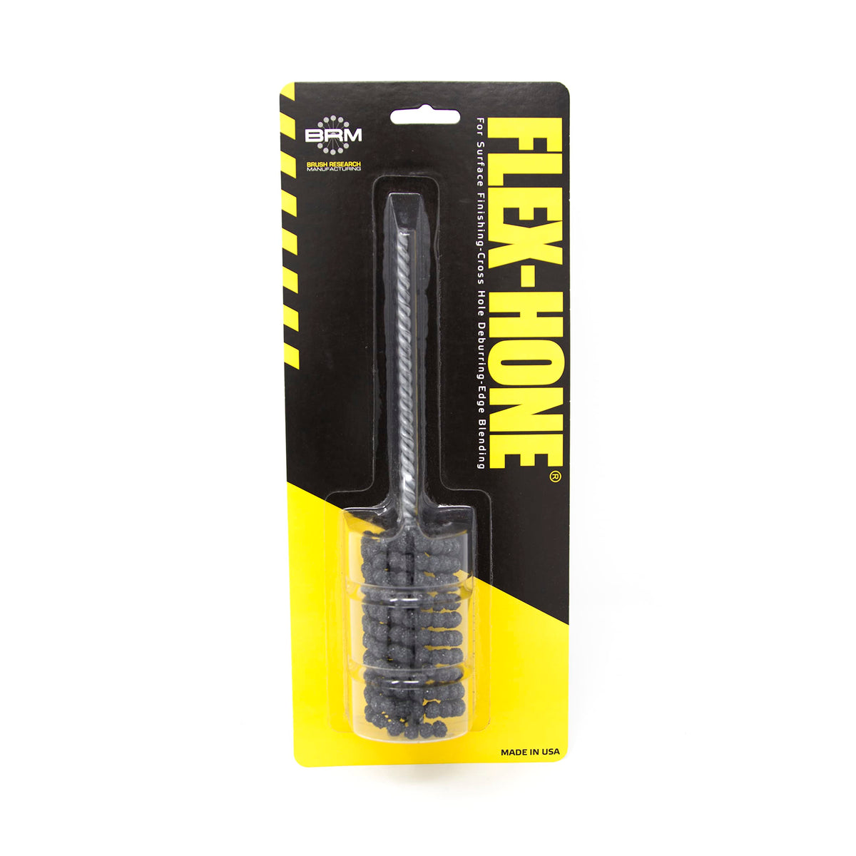 Brush Research BC11212 FLEX-HONE®, 1-1/2" (38mm) Diameter, 120 Grit, Silicon Carbide, For Mild Steel, Stainless Steel, Cast Iron and Softer Ferrous Materials
