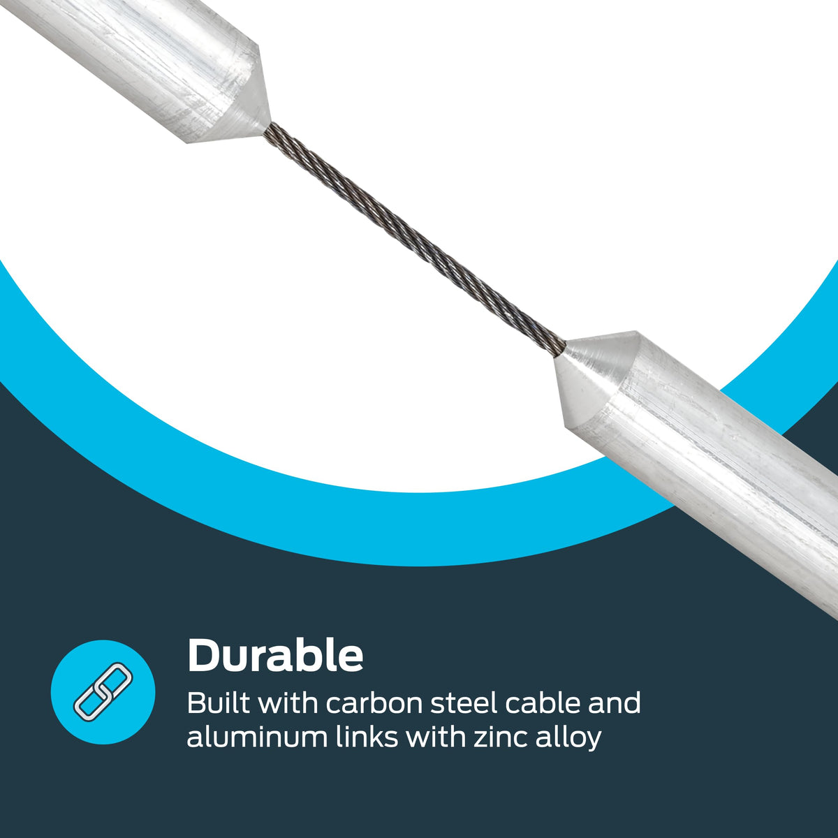 Eastman 45 Inch Flexible Magnesium Anode Rod, 1-1/6 Inch Hex Head, Chrome, 60296